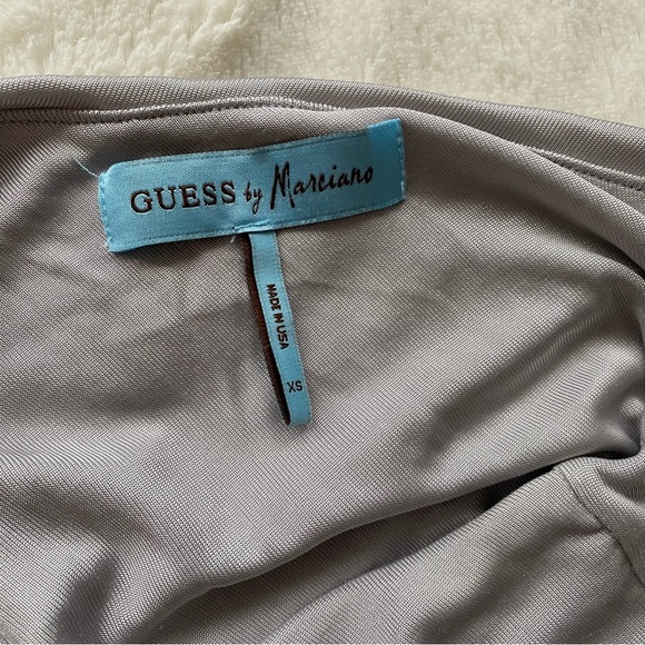 Marciano Guess One Shoulder Top / Silver XS - Picture 2 of 2